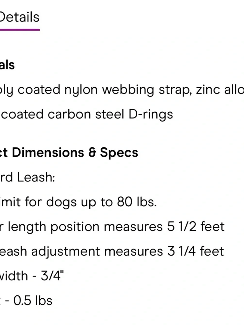 Wild One Black Waterproof Leash